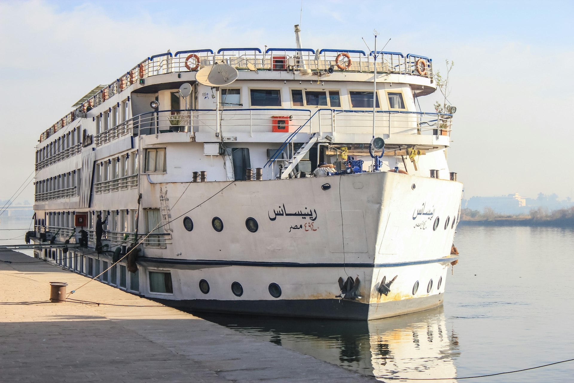 white cruise ship